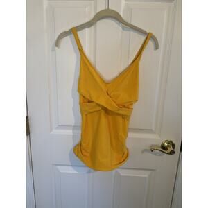 Beachsissi Tankini Top Golden Yellow XL Adjustable Straps Beach Vacation